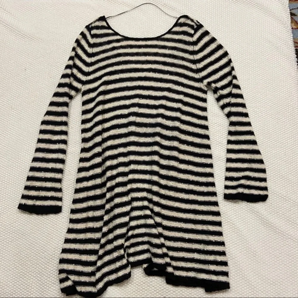 FREE PEOPLE I striped nubby knit dress